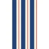 Hester & Cook Navy & Red Awning Stripe Guest Napkin Set