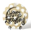 Happy Everything Neutral Dot Big Round Platter by !