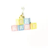 Happy Everything Oh Baby Blocks Shaped Ornament