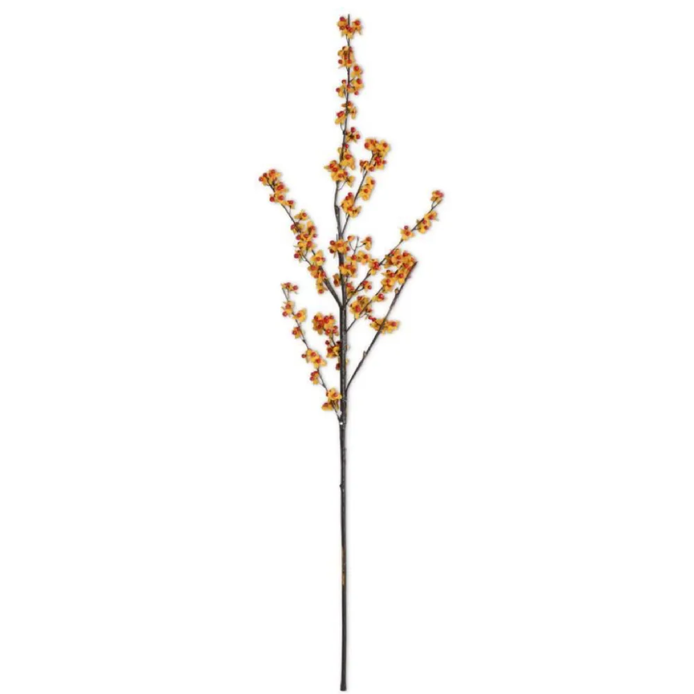 K&K Interiors Orange and Yellow Bittersweet Branch