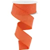 Craig Bachman Orange Crystal Shine Ribbon, 1.5" X 10YD
