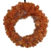 Liberty Floral Orange Tinsel Wreath