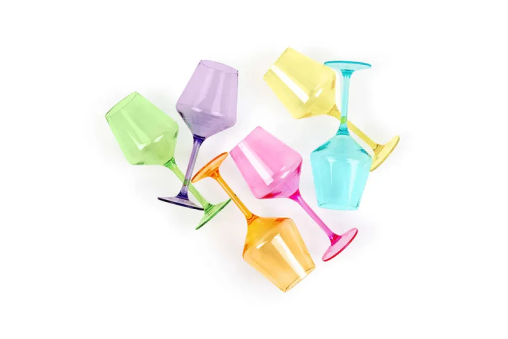 Pop Design Pastel Wine Glasses