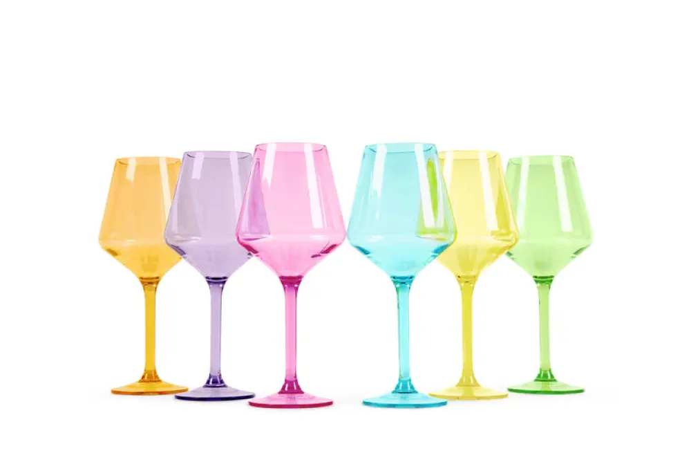 Pop Design Pastel Wine Glasses