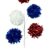 Liberty Floral Patriotic Fuzzy Ball Spray