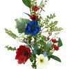 Liberty Floral Patriotic Poppy Camellia Spray