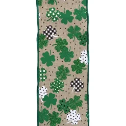 Craig Bachman Patterned Shamrocks Ribbon, 4