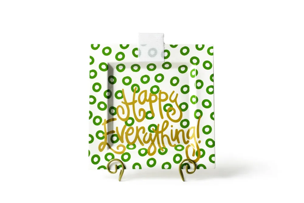 Happy Everything Peridot Square Entertaining Big Platter by !