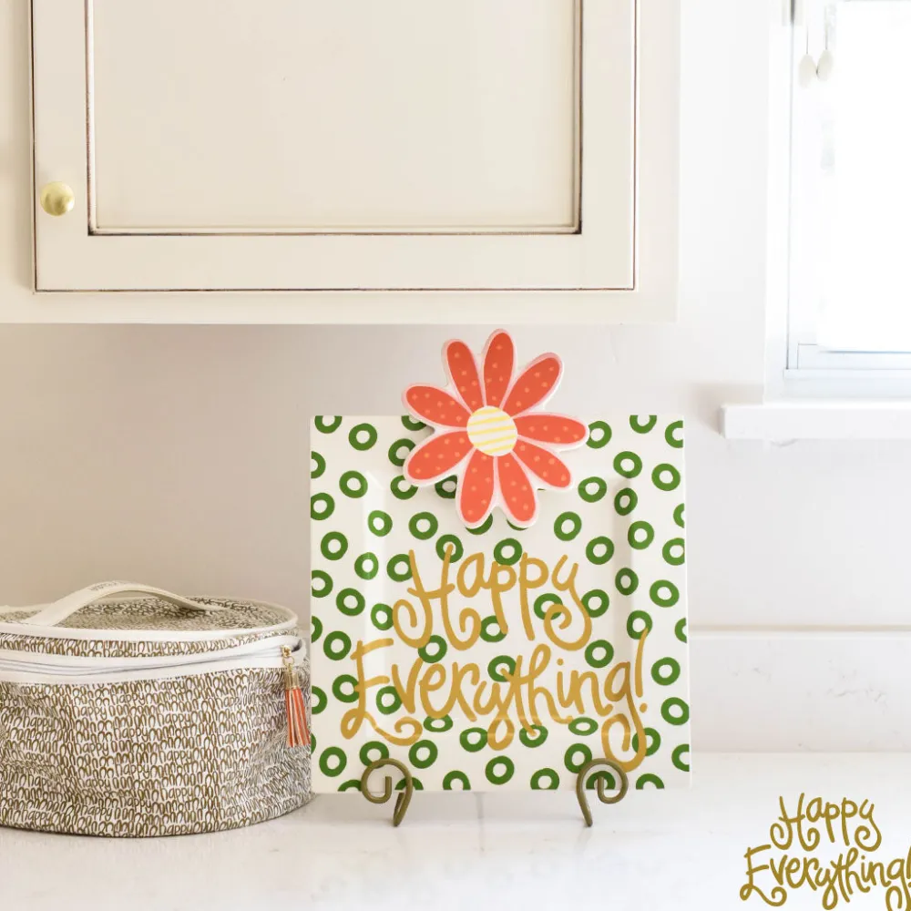 Happy Everything Peridot Square Entertaining Big Platter by !