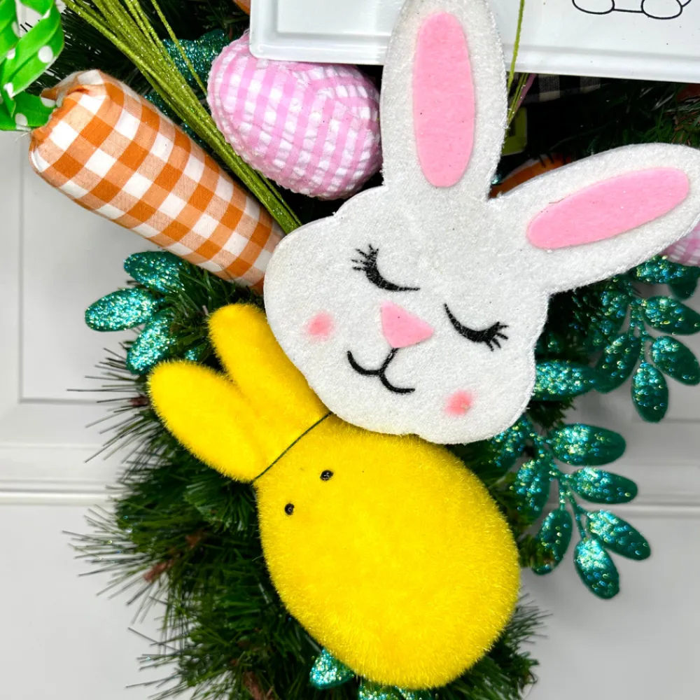 Liberty Floral Pink Gingham Egg Pick
