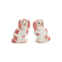 Two's Company Pink Staffordshire Salt and Pepper Set