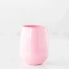 Hester & Cook Pink Stemless Wine Glass