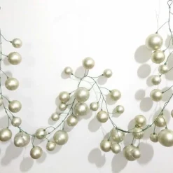 Farrisilk Platinum Ball Garland, 10'