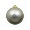 Farrisilk Platinum Matte Ball Ornament, 4"