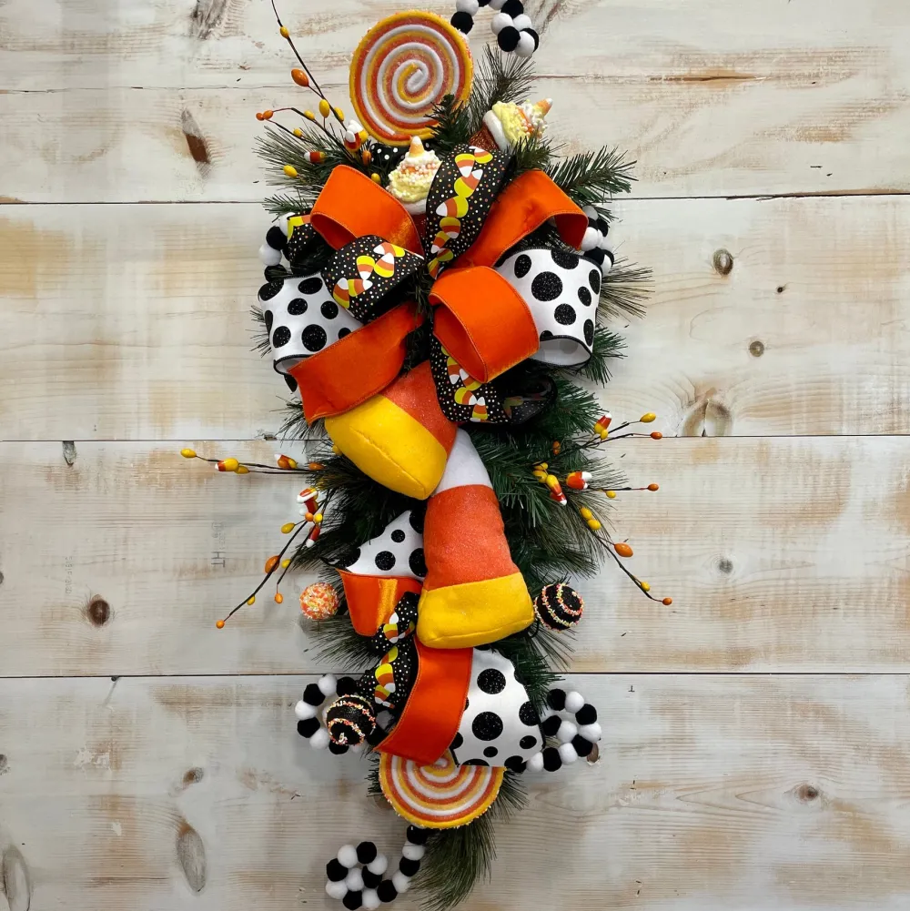 Liberty Floral Plush Hanging Candy Corn