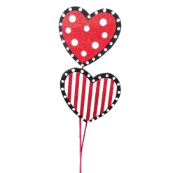 Liberty Floral Polkadot Stripe Heart Spray