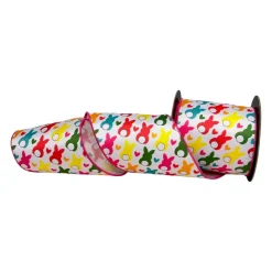 D. Stevens Poplin Easter Bunny Ribbon, 4" X 10YD