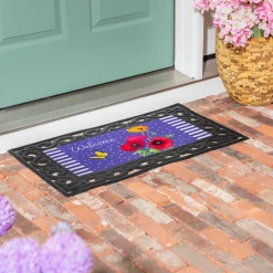 Evergreen Poppy Welcome Sassafras Switch Mat