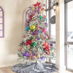 Farrisilk Purple Matte Ball Ornament, 4