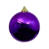Farrisilk Purple Shiny Ball Ornament, 4"