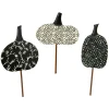 The Round Top Collection Quilted Black & White Pumpkins