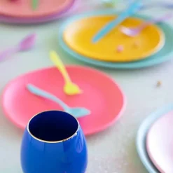Glitterville Rainbow Dinner Plate by