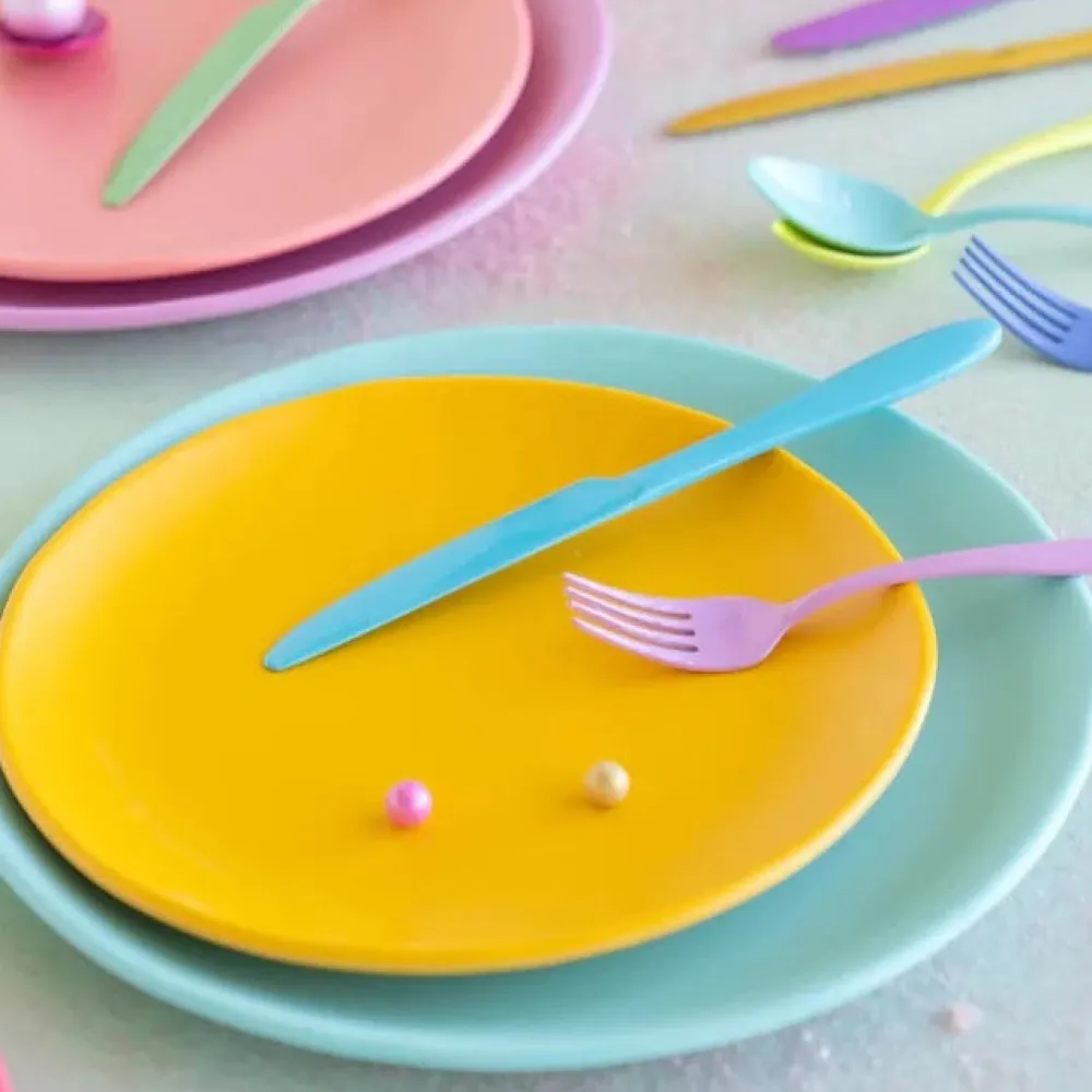 Glitterville Rainbow Dinner Plate by