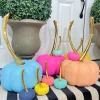 Glitterville Rainbow Pumpkin, Large by