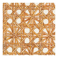 Hester & Cook Rattan Weave Cocktail Napkin Set
