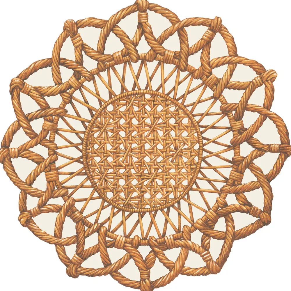Hester & Cook Rattan Weave Placemat Set