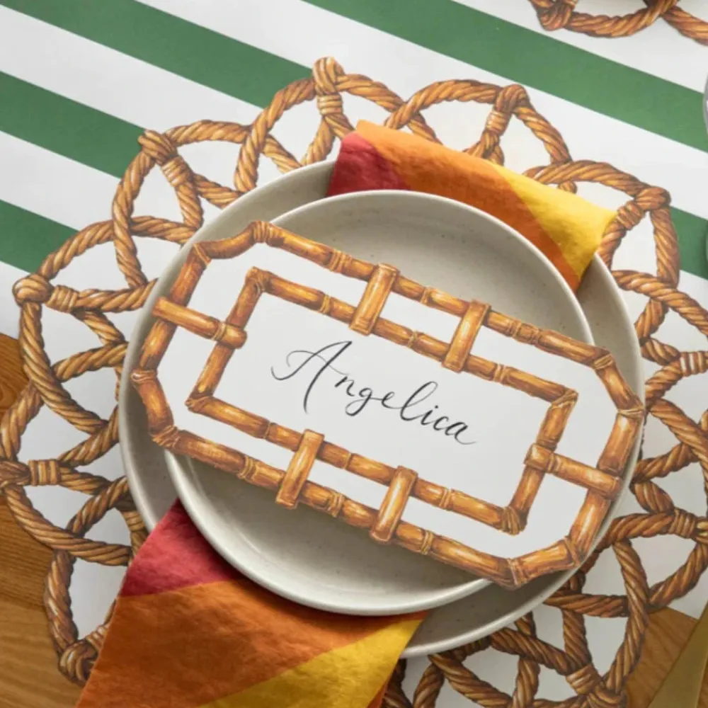 Hester & Cook Rattan Weave Placemat Set