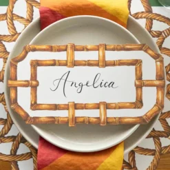 Hester & Cook Rattan Weave Placemat Set
