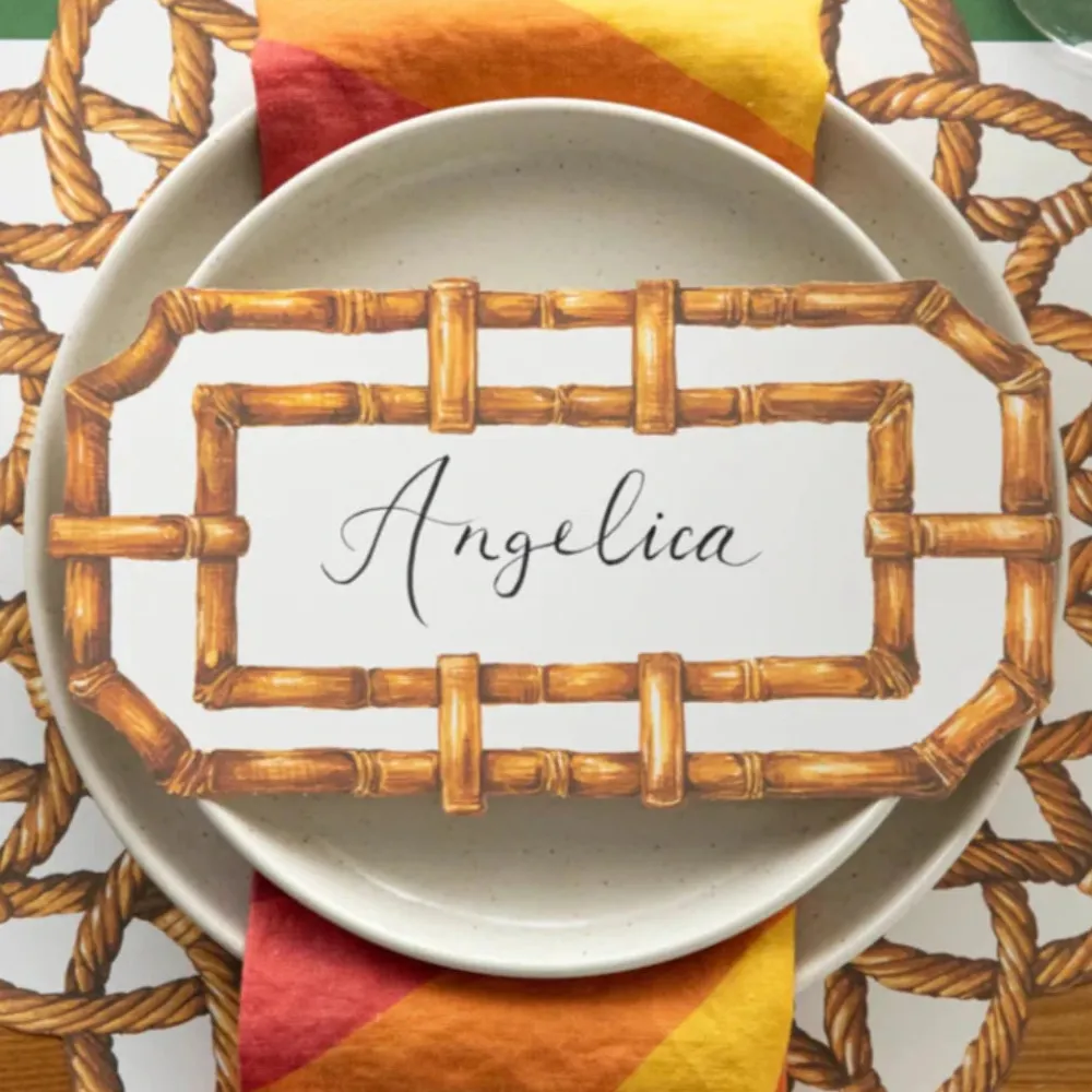 Hester & Cook Rattan Weave Placemat Set
