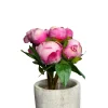 The Botanical Mix Real Touch Dark Pink Peony Bouquet