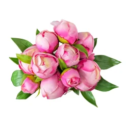 The Botanical Mix Real Touch Dark Pink Peony Bouquet