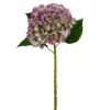 RAZ Real Touch Green and Purple Hydrangea Stem, 19"