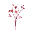 Liberty Floral Red and Pink Heart Pick