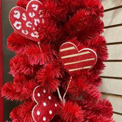 Craig Bachman Red and White Glittery Heart, 25
