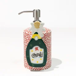 Happy Everything Red Dot Mini Cylinder Soap Pump by !