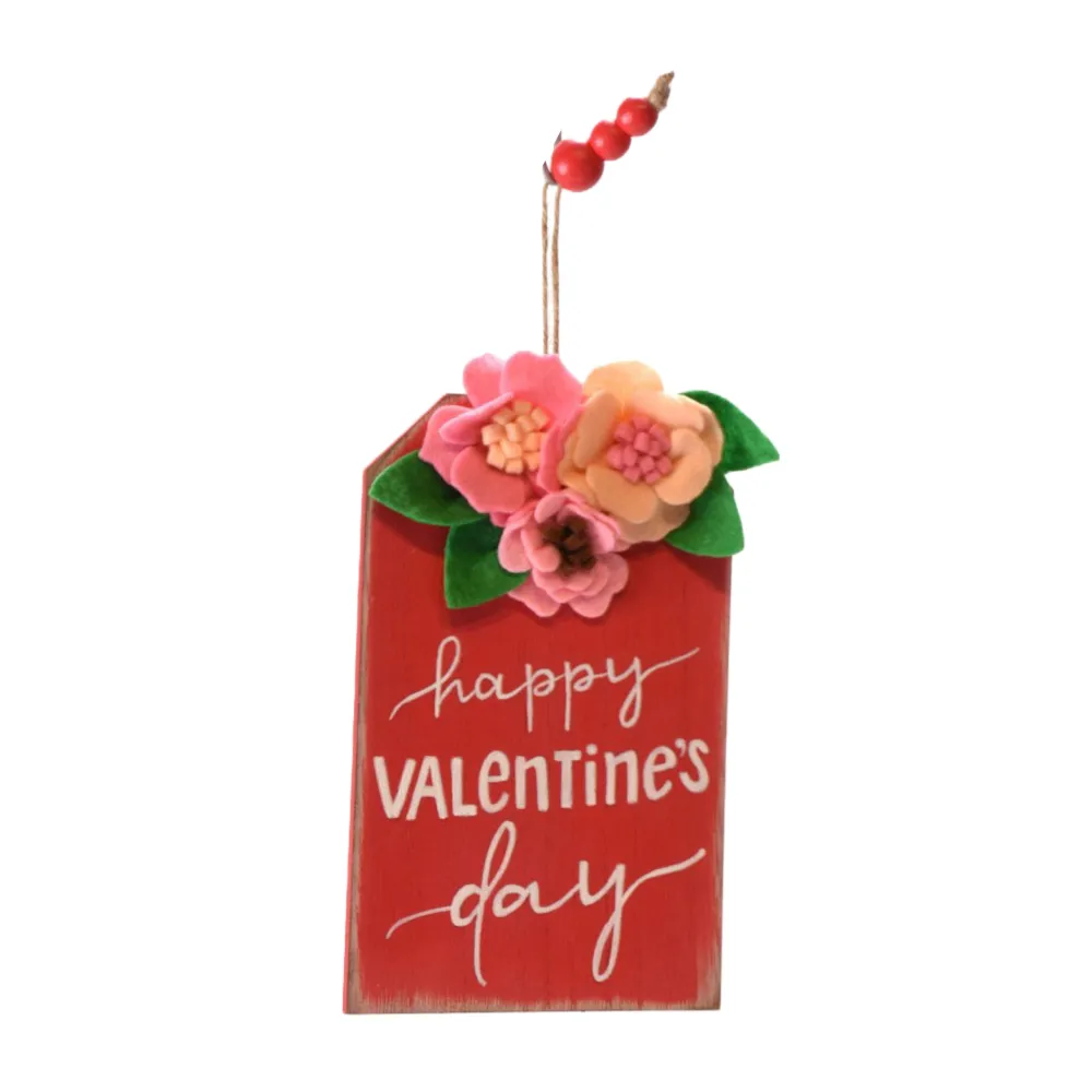 Direct Export Co. Red Floral Valentine's Day Ornament