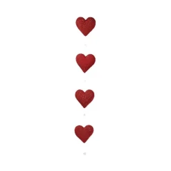 Burton & Burton Red Hanging Heart Novelty Garland