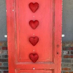 Burton & Burton Red Hanging Heart Novelty Garland