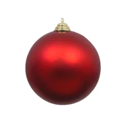 Farrisilk Red Matte Ball Ornament, 12"