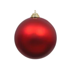 Farrisilk Red Matte Ball Ornament, 8"