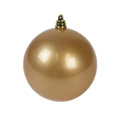 Farrisilk Rose Gold Candy Apple Ball Ornament, 4"