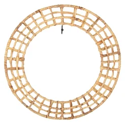 The Round Top Collection Round Wicker Wreath Display