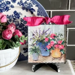 The Round Top Collection Rozie’s Table Flower Pots Mini Gallery Art