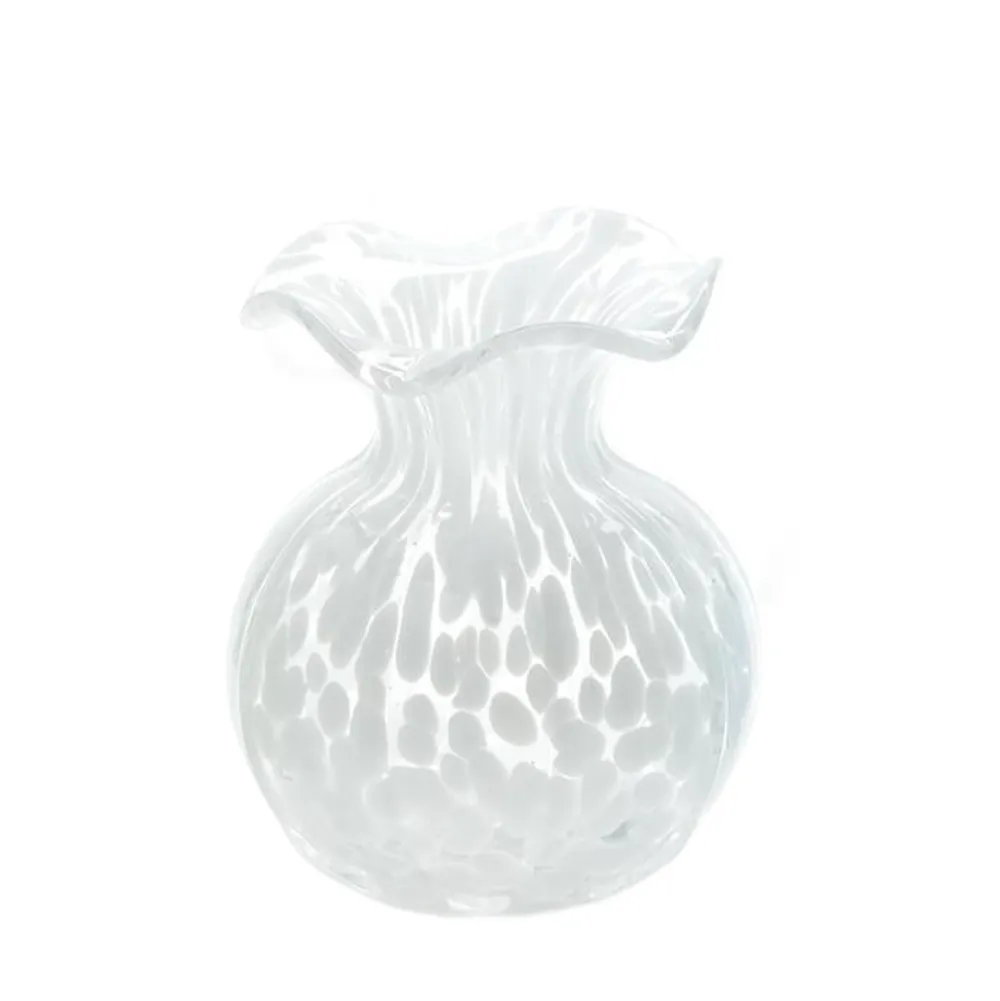 Two's Company Ruffled Edge Spotted Vase