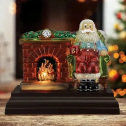 Old World Christmas Santa At Hearth Light