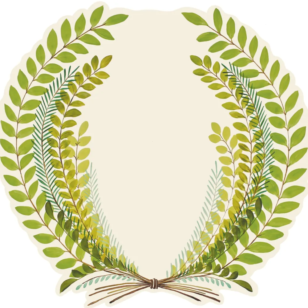 Hester & Cook Seedling Wreath Placemat Sheets